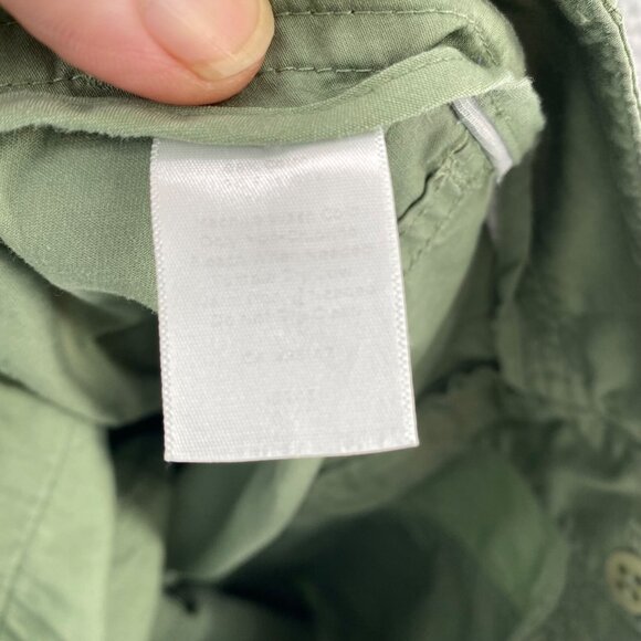 Talbots Pants Womens 8 Petite Green Signature Stretch Skimmer Pedal Pusher Cargo - Picture 7 of 12